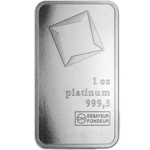 1 oz Valcambi Platinum Bar obv