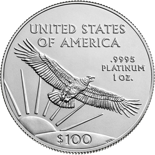2020 1 oz Platinum American Eagle Coin rev