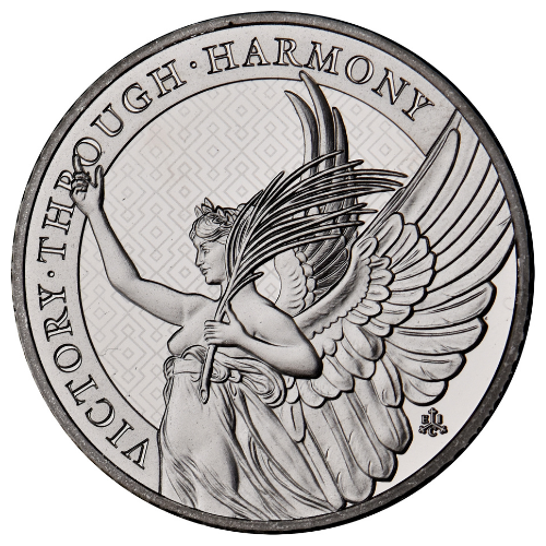 2021 1 oz Helena Platinum Queens Victory Coin BU Obv
