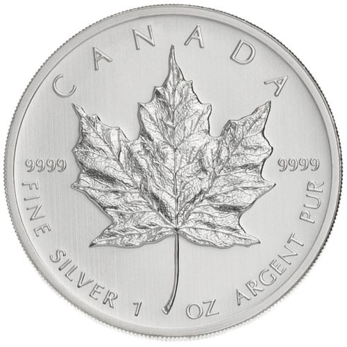 1 oz Canadian Silver Maple Leaf Coin Random Year Rev e1654117325803
