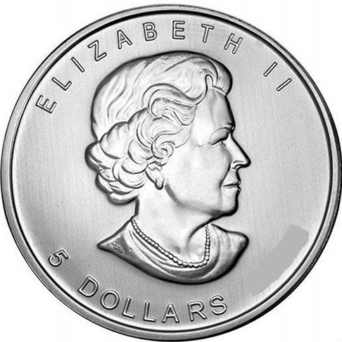 1 oz Canadian Silver Maple Leaf Coin Random Year obv e1654117361352