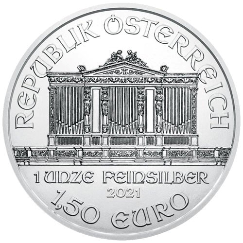 2021 1 oz Austrian Silver Philharmonic obv