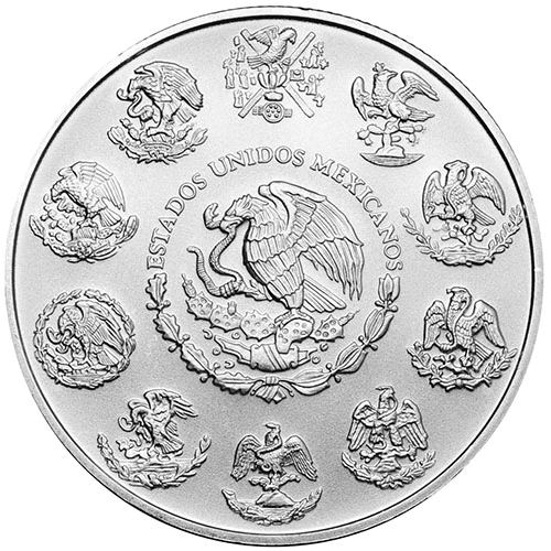 2021 1 oz Mexican Silver Libertad Coin BU Rev
