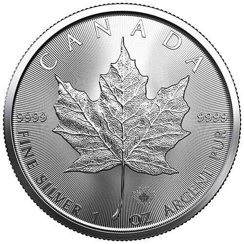 2021 1 oz silver canadian maple leaf rev
