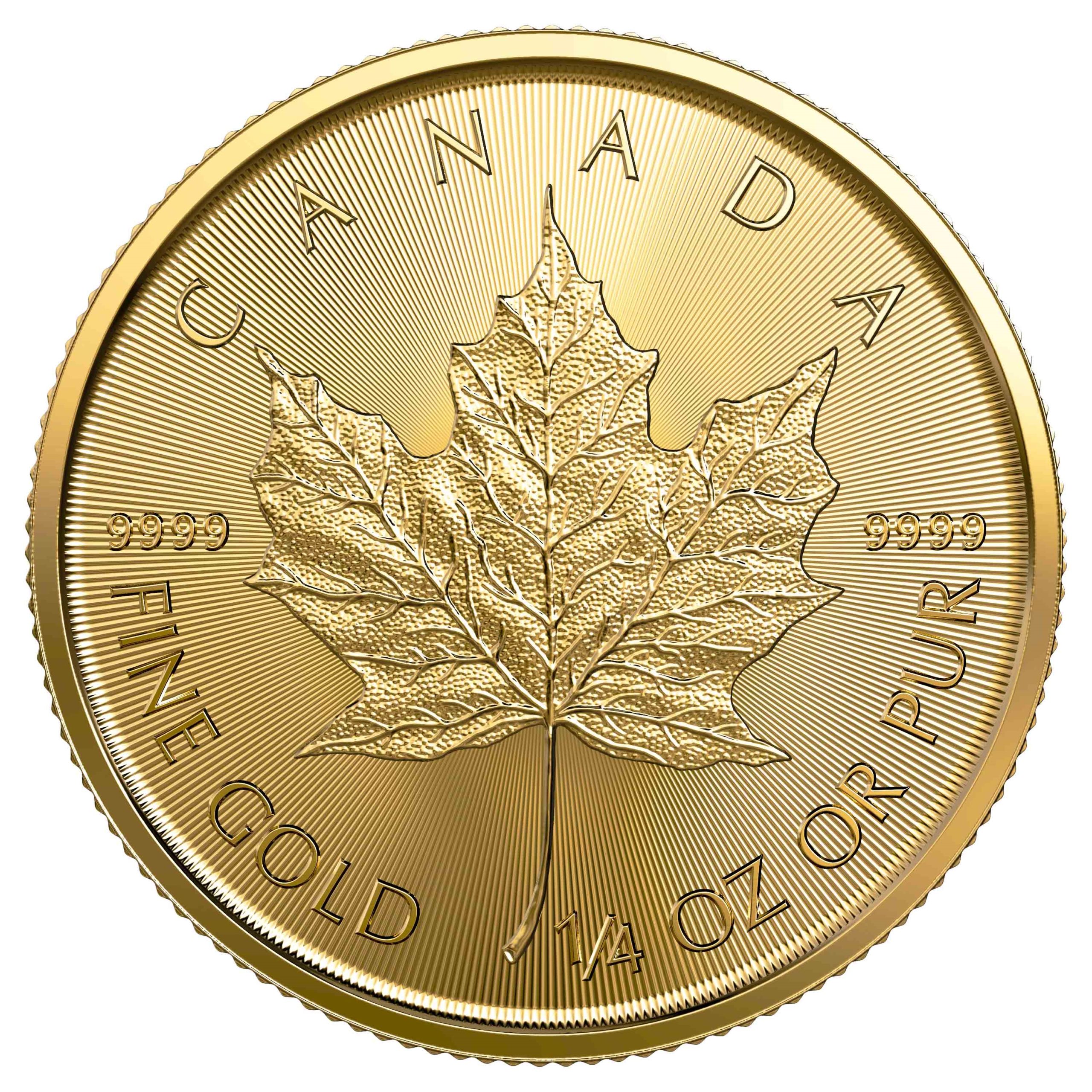 2021 1 4 oz canadian gold maple rev scaled