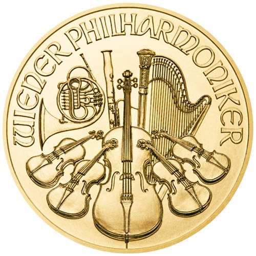 2021 1 oz austrian gold philharmonic coin rev