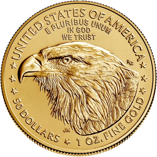 2022 1 oz American Gold Eagle Coin BU rev