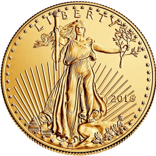 1 oz american gold eagle random year obv