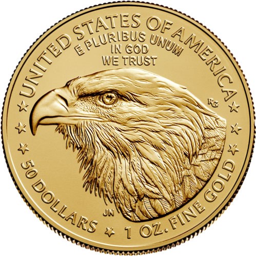 2023 1 oz American Gold Eagle Coin BU rev