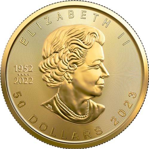 2023 1 oz Canadian Gold Maple obv