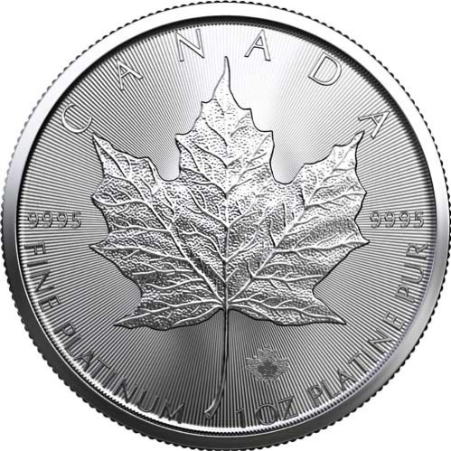 2023 1 oz Canadian Platinum Maple rev