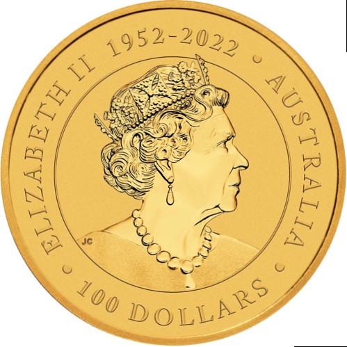 2023 1 oz gold kangaroo coin obv