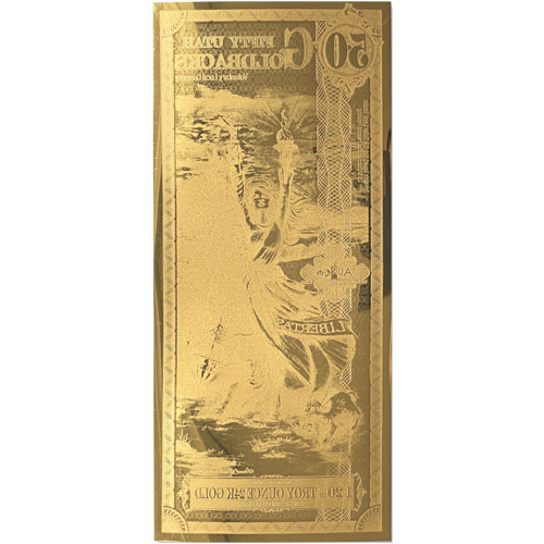 50 Utah Goldback Gold Note B
