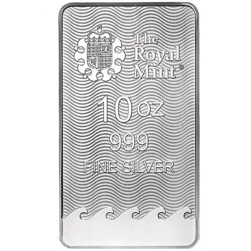 10 oz Royal Mint Britannia Silver Bar back