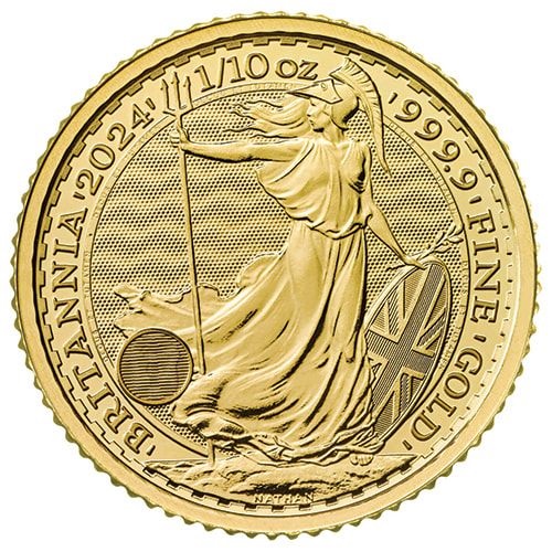 UK Gold Britannia 0.10 oz 2024