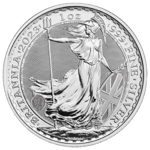 UK Silver Britannia 1 oz 2023 KCIII