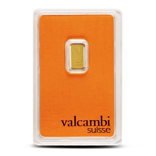 1 gram Valcambi gold bar minted