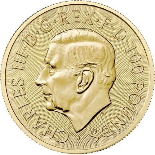 2023 1 oz Royal Mint Merlin Gold Coin back