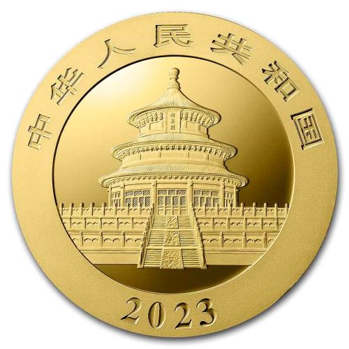 2023 Chinese Gold Panda 30 Gram back