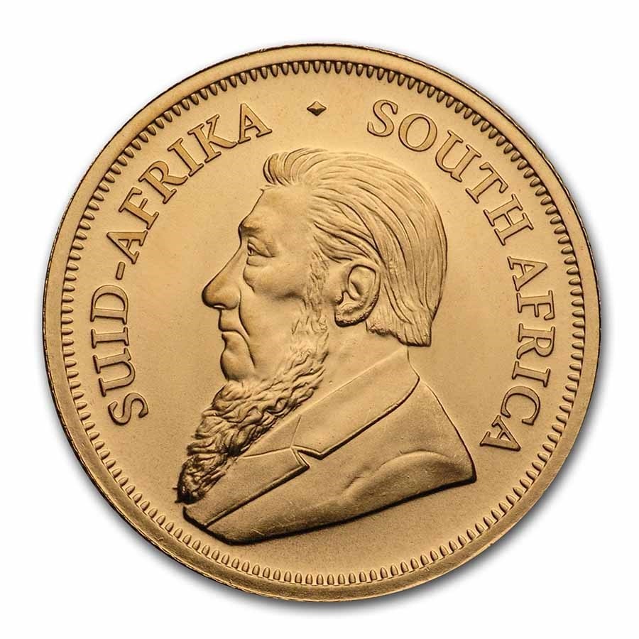 South African Gold Krugerrand 0.10 2022 back