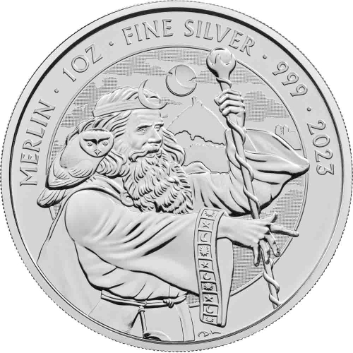 2023 1 oz Royal Mint Merlin Silver Coin