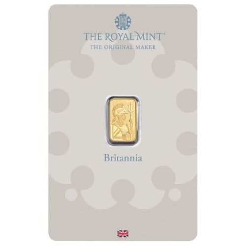 1 gram Royal Mint Britannia Gold Bar