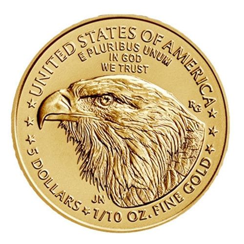 American Gold Eagle 0.10 oz 2024 back