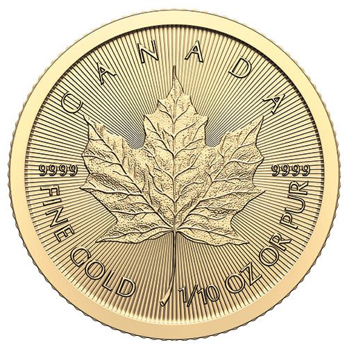Canadian Gold Maple Leaf 0.10 oz 2024
