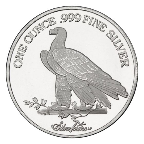 STM Silver 1 oz $10 Indian Replica Round back