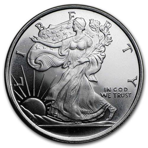 Silver 0.5 oz Walking Liberty Round