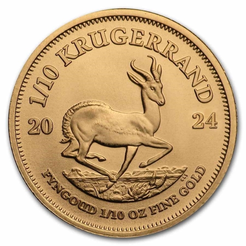 South African Gold Krugerrand 0.10 oz 2024