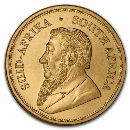 South African Gold Krugerrand 1 oz 2024 back