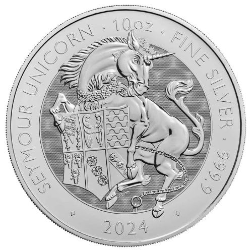 Tudor Beasts Silver Unicorn 10 oz 2024