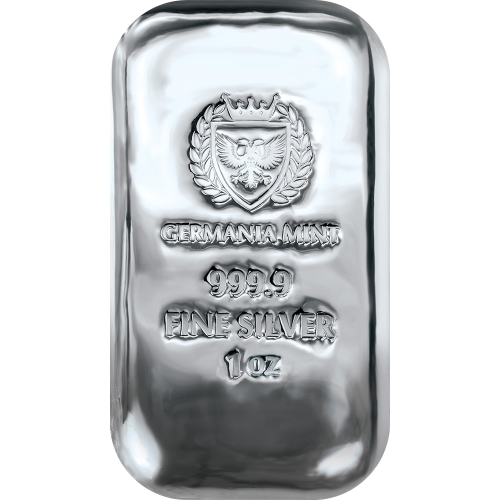 1oz Silver Germania Mint Cast Bar