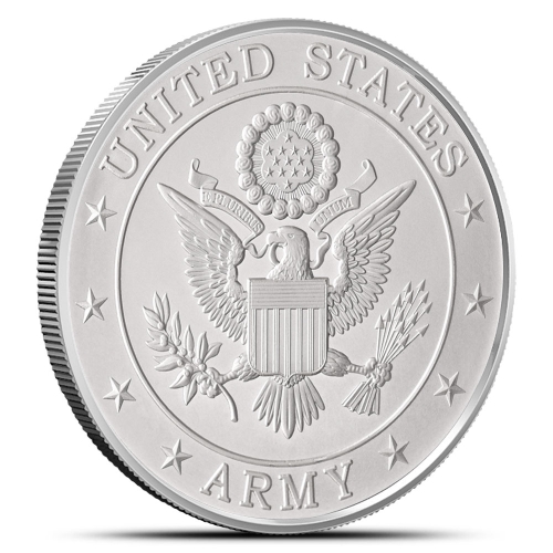 1oz Silver US Army Because Of The Brave