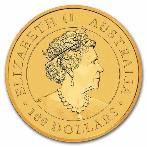 2022 1 oz Australian Emu Gold Coin back