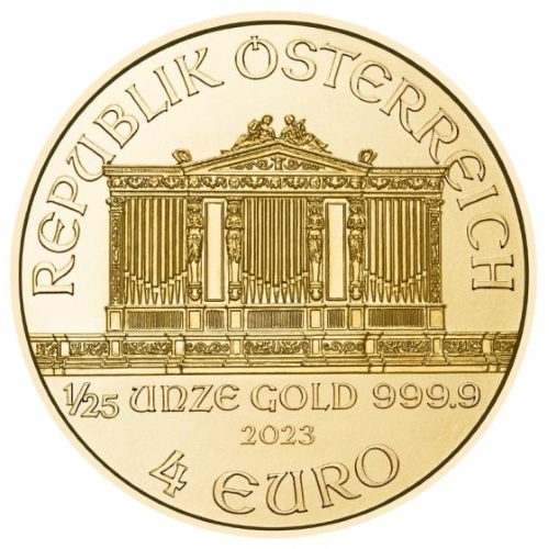 Austrian Gold Philharmonic 0.04 oz 2023 back