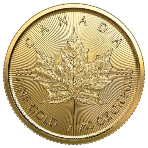 Canadian Gold Maple Leaf 0.10 oz 2023