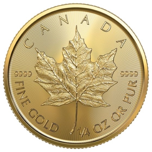 Canadian Gold Maple Leaf 0.25 oz 2023