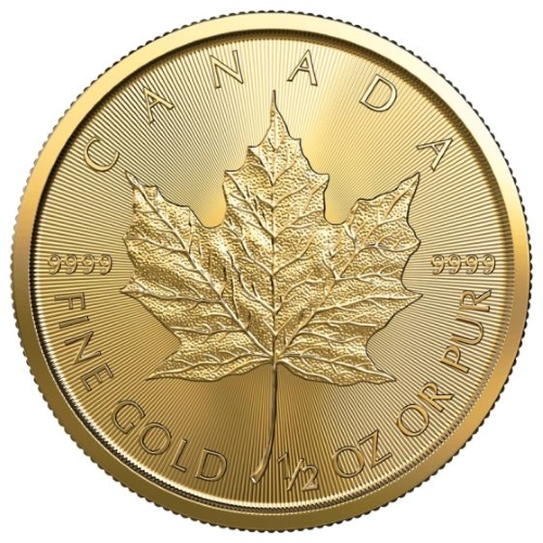 Canadian Gold Maple Leaf 0.50 oz 2023