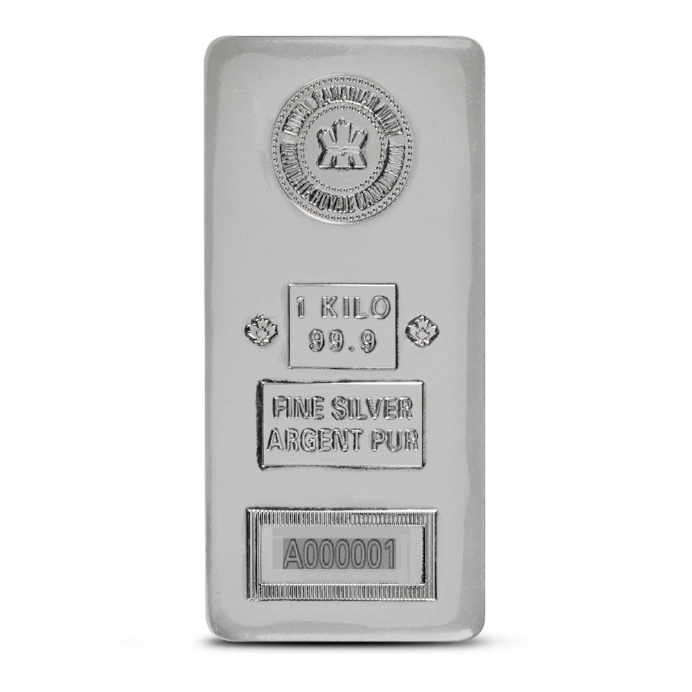 Royal Canadian Mint Silver Bar 1 Kilo