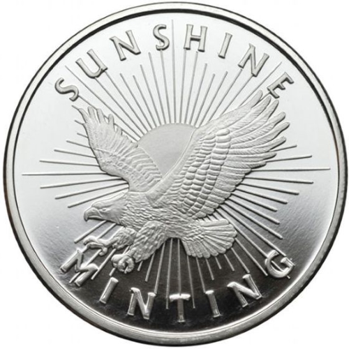 Sunshine Silver Round 0.50 oz Front1
