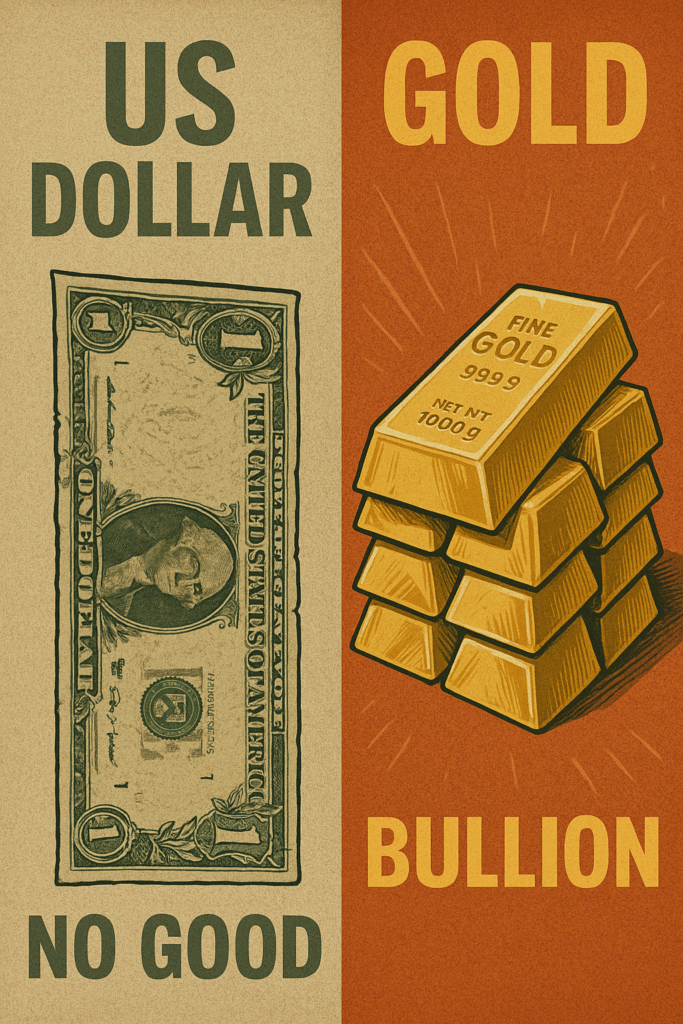 Us Dollar vs Gold in a Debt Based Collapse