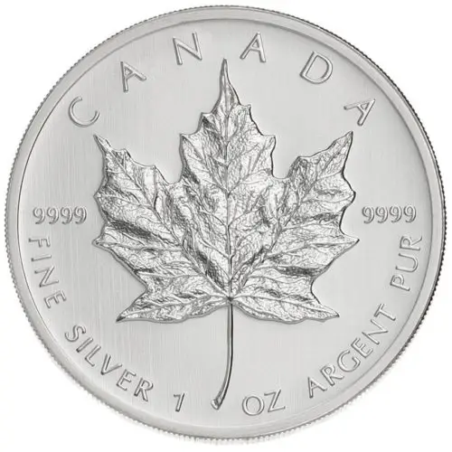 Canadian Silver Maple Leaf bullion coin