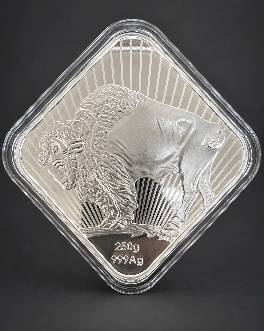 America 250 250 gram silver Buffalo bar
